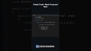 C# LINQ is basically a cheat code 🤫
