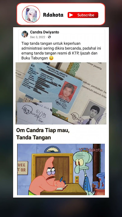 kalau jadi kepala sekolah bakal cape tanda tangan Rapor siswa😅 #meme #indonesia #spongebob #patrick