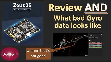 HGLRC Zeus35 Review AND what BAD gyro data looks like