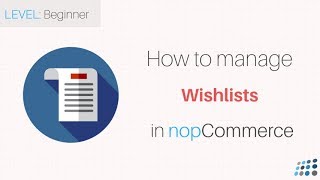 nopCommerce. Overview of wishlist