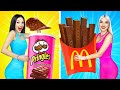 TANTANGAN MAKANAN ASLI vs MAKANAN COKLAT || Hack Epic Dapur Palsu dan Trik Sulap oleh RATATA