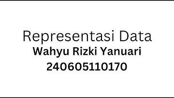 REPRESENTASI DATA/INTRODUCTION TO COMPUTER SCIENCE