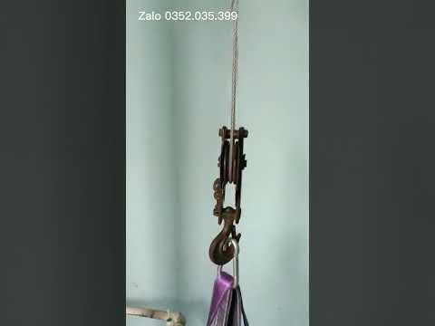 Video Tời quay tay 1000lbs, tời tay 1000lbs tải kéo ngang... - youtube