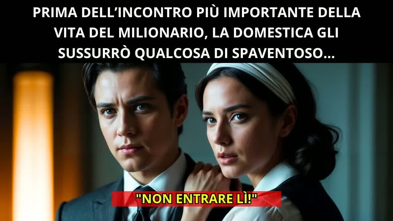 POCO PRIMA DI UN INCONTRO IMPORTANTE, LA DOMESTICA SUSSURRÒ QUALCOSA DI BIZZARRO AL MILIONARIO