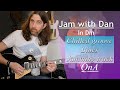 Jam with dan  groovy blues call and response jam track in dm