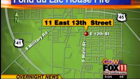 Fond du Lac House Fire