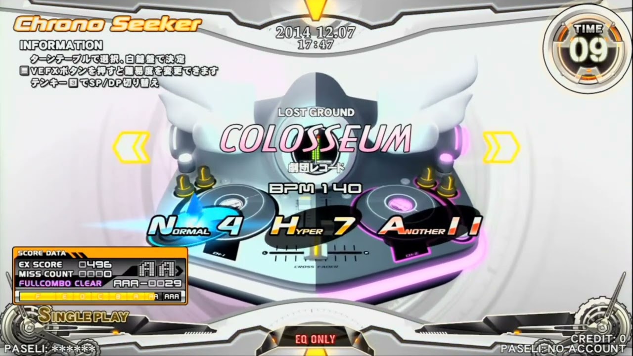 beatmaniaIIDX 22 PENDUAL】 Chrono Seeker 選曲BGM的な何か (2018 Ver