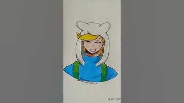 Drawing Finn From Adventure Time In My Style