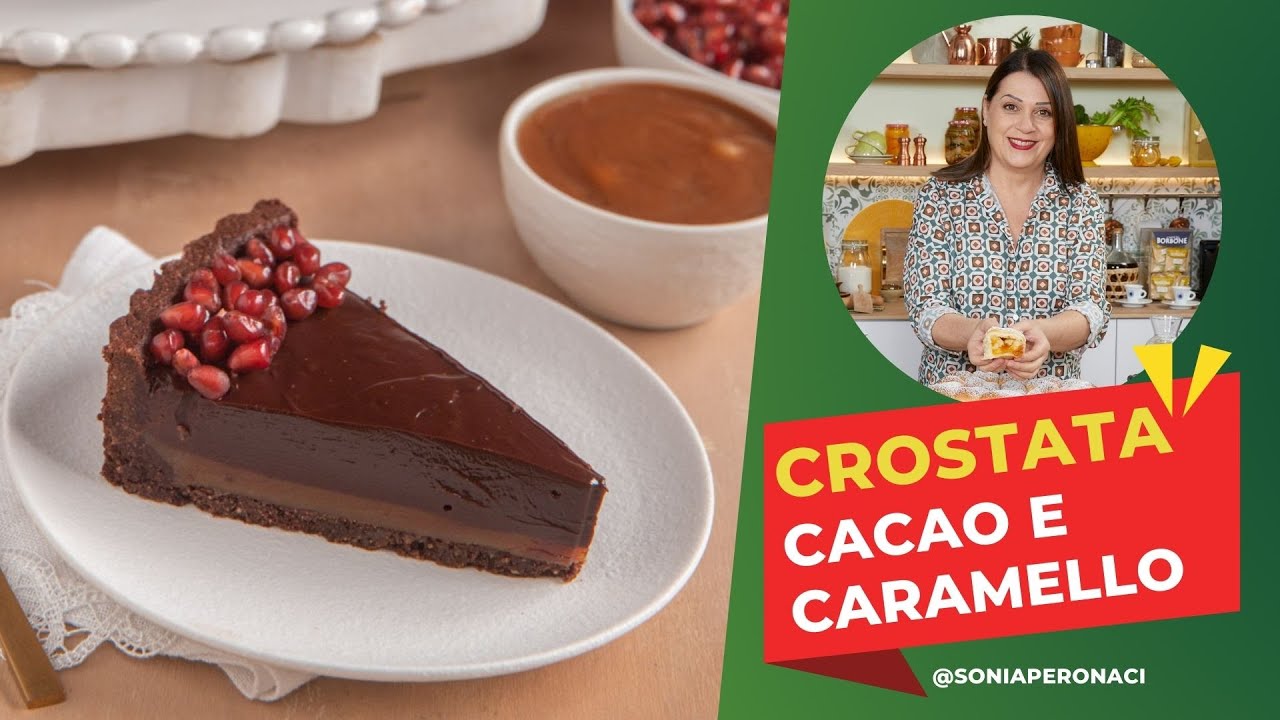 Crostata al cacao caramello e cioccolato: golosissima!
