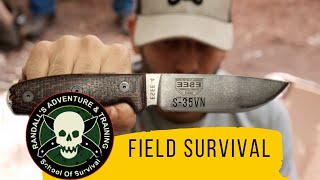 The Knaf I took to Survival School (ESEE 4 S35VN at Randall's Adventure & Training Field Survival)