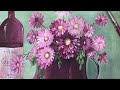 Técnica de pintura acrílica / Pinta tus flores con esta preciosa idea