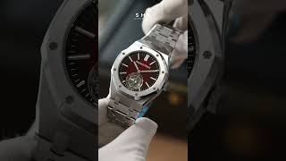 AP Royal Oak Flying Tourbillon Burgundy Grail #audemarspiguet #royaloak #luxurywatch