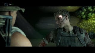 House of Ashes: Nick patches up Eric with the medkit (Rare Scene)