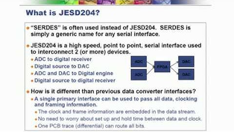 JESD204B and Why It Should Matter to You