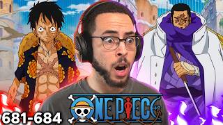 Luffy Gets HUNTED! | ONE PIECE Episode 681, 682, 683 &amp; 684 REACTION!