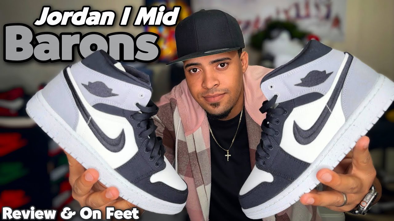 Jordan 1 Mid “SE” Light Steel Grey - On Feet & Review - YouTube