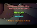 Ciencias de la Computación - Lección 59 Parte 4 Punteros a Cadenas de Texto