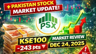 Pakistan Stock Market Update: KSE100 Performance &amp; Index Review (Dec 24, 2025)