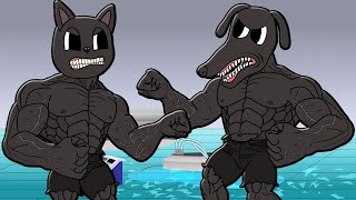 Muscle Cartoon Dog Vs Muscle Cartoon Cat Cartoon Animation