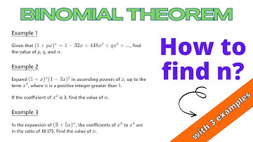 Binomial Theorem Part 5 - How to find n