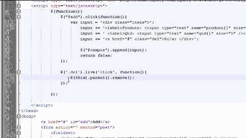 Adicionando Elemento com jQuery