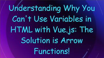 Understanding Why You Can