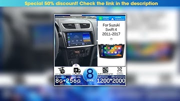 Discount Android 15 Car Multimedia Player For Suzuki Swift 4 2011 - 2017 Wireless CarPlay Auto 2DIN