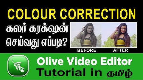 How to Colour Correction in Olive Video Editor | Learn Something தமிழ்