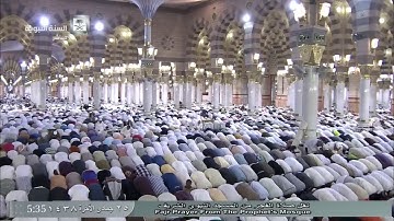صلاة الفجر (كاملة) اليوم الجمعة 1438/6/25 - المسجد النبوي - الشيخ علي الحذيفي - سورة الرحمن