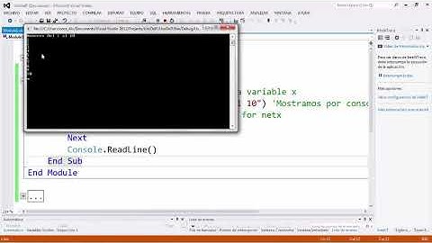 USO DE BUCLE FOR EN VB NET
