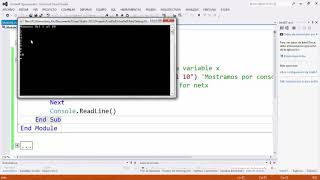 USO DE BUCLE FOR EN VB NET