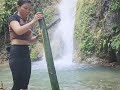 Solo Girl Bushcraft Adventure 🌿 Dugout Shelter, DIY Camp Sauna &amp; River Fishing ASMR