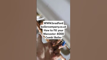 how to fill your Worcester 4000 Combi Boiler using the keyless filling valve. #worcester #boiler
