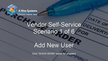 Vendor Self Service for JD Edwards Part 1 - Add New User