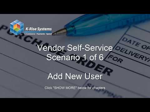 Vendor Self Service for JD Edwards Part 1 - Add New User