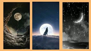 أجمل صور للقمر🌕/خلفيات♡ الجزء الأول