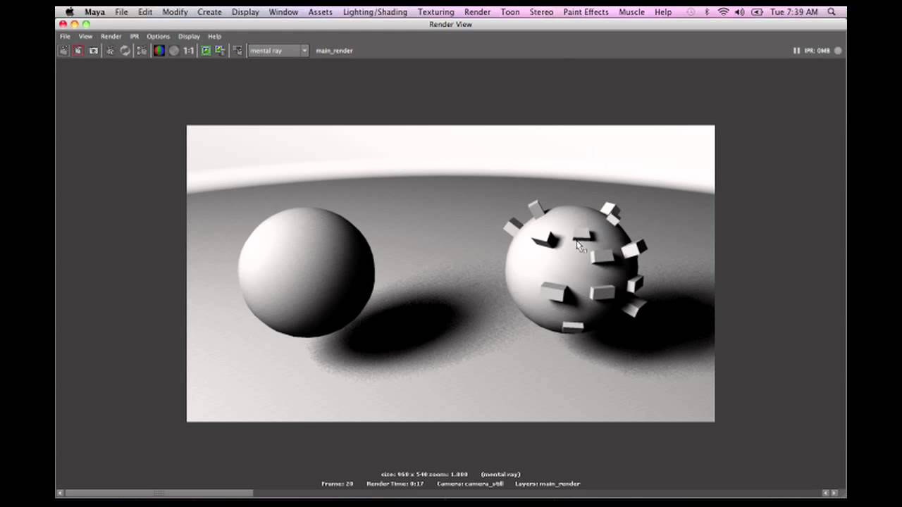 Lighting in Mental Ray - Area Lights - 01 - YouTube