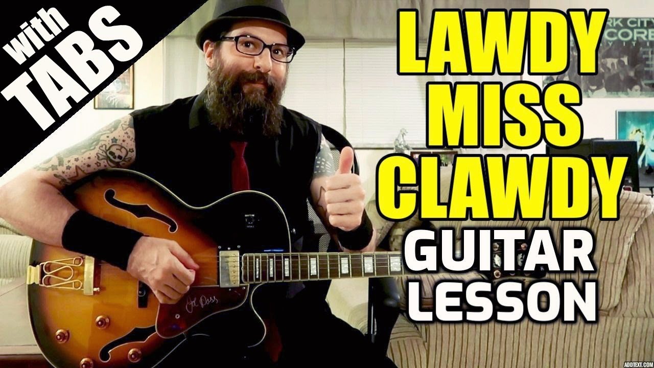 Lawdy Miss Clawdy - Guitar Lesson w/tabs (Elvis Presley)