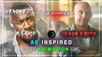 AE Inspired Text Animation Presets #08 | Alight Motion (Xml + Presets) | #edit #alightmotion