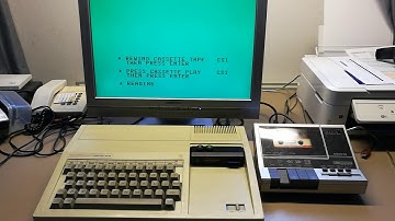 TI-99/4A loading the Pirate Adventure cassette