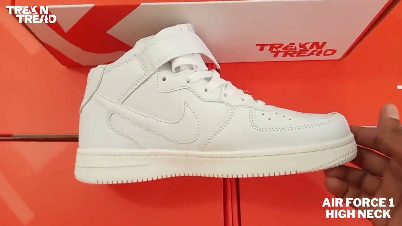 Red Tape White Sneakers High Top RTE3095 - YouTube