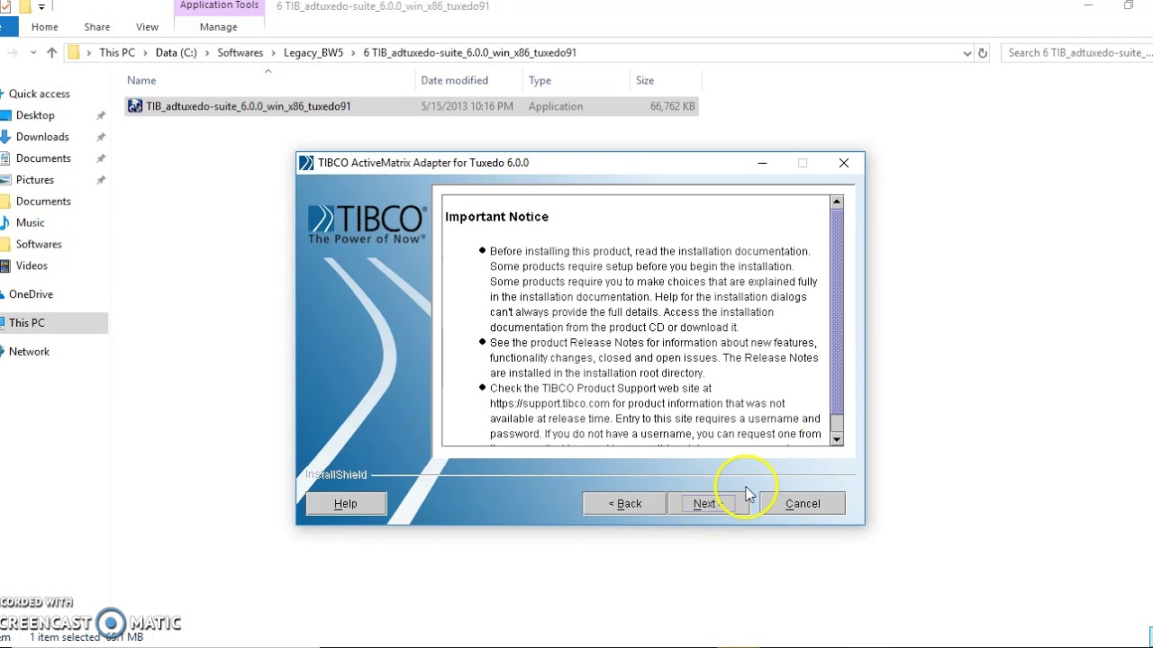 Installation of Tuxedo Adapter in TIBCO - YouTube