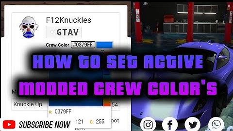 Updated Tutorial On How to Set Modded Crew Colors In GTA Online (2025)
