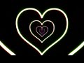 Simple dark Retro Heart tunnel vj loop Abstract background | 4k 60fps