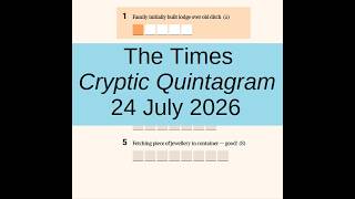 The Times Cryptic Quintagram 2628
