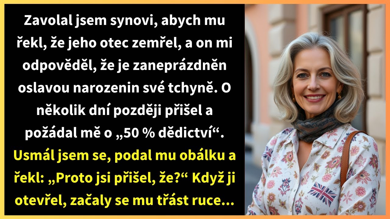 Zavolal jsem synovi, abych mu řekl, že jeho otec zemřel, a on mi odpověděl,