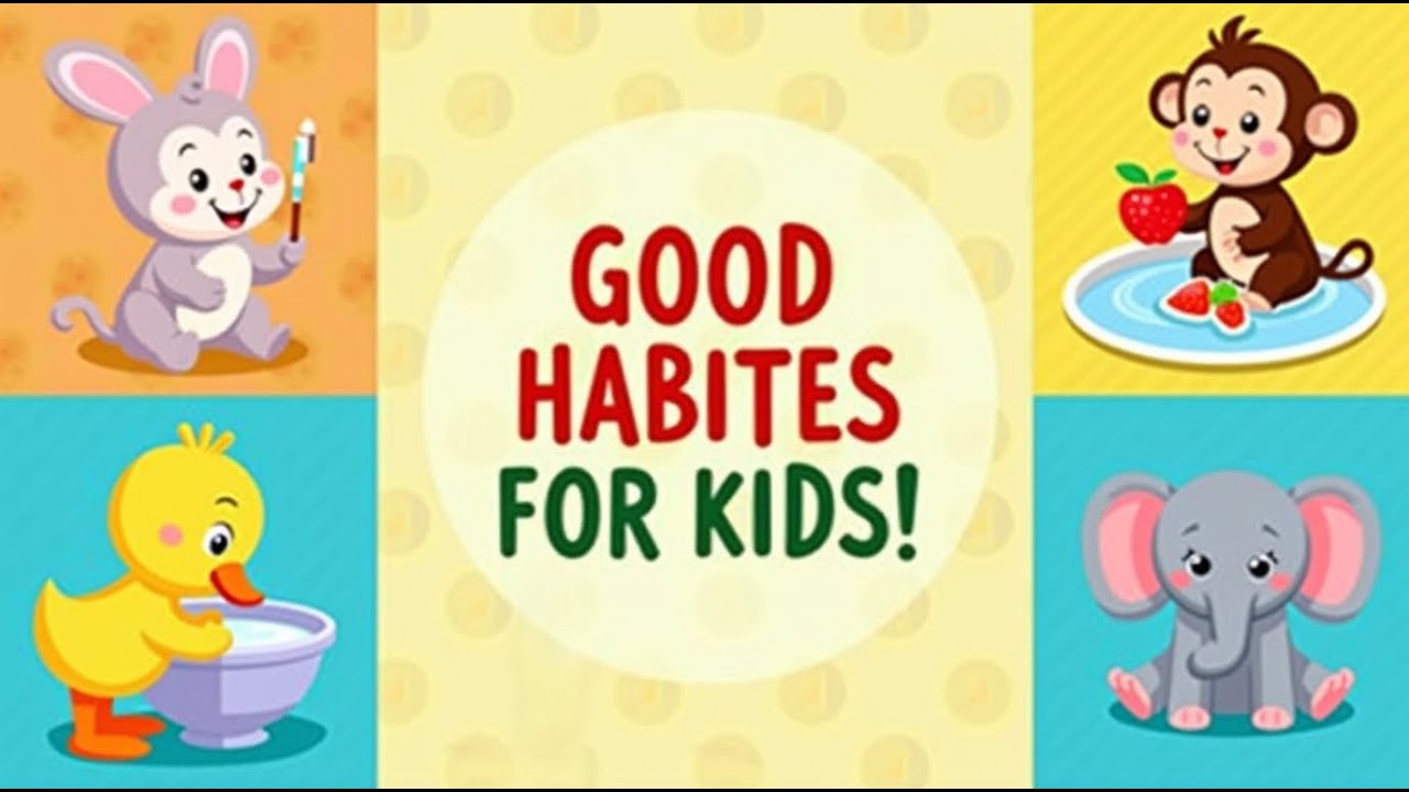 Healthy Habits with Animal Friends | Fun Learning Animated Poem For Kids
