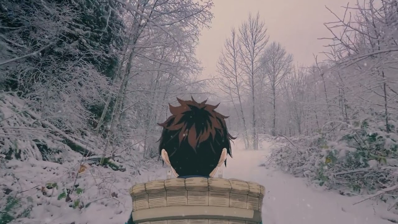 [Piano x ASMR🎧] 귀멸의칼날 | 탄지로의 숯 배달 체험하기🌨