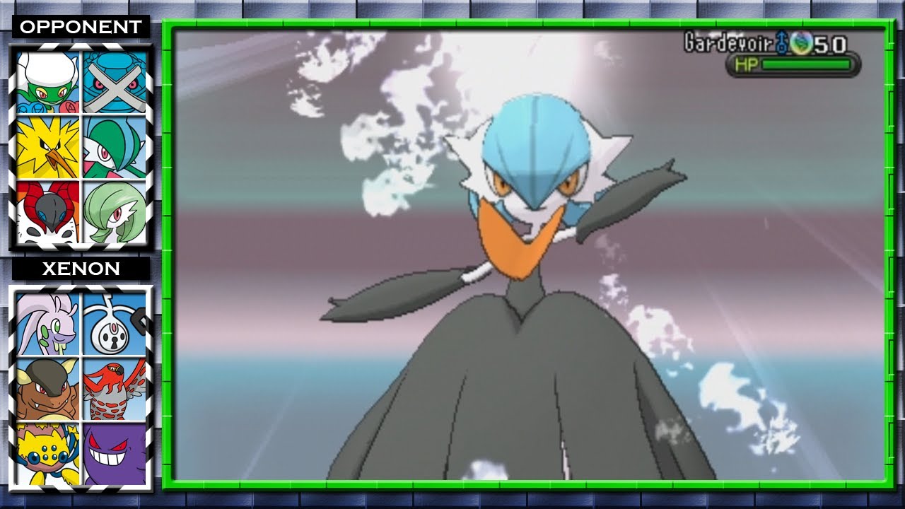 Shiny Gardevoir Appearance Change! (Pokemon X and Y Wifi Battle) #6  Xenon3120 vs Onion 