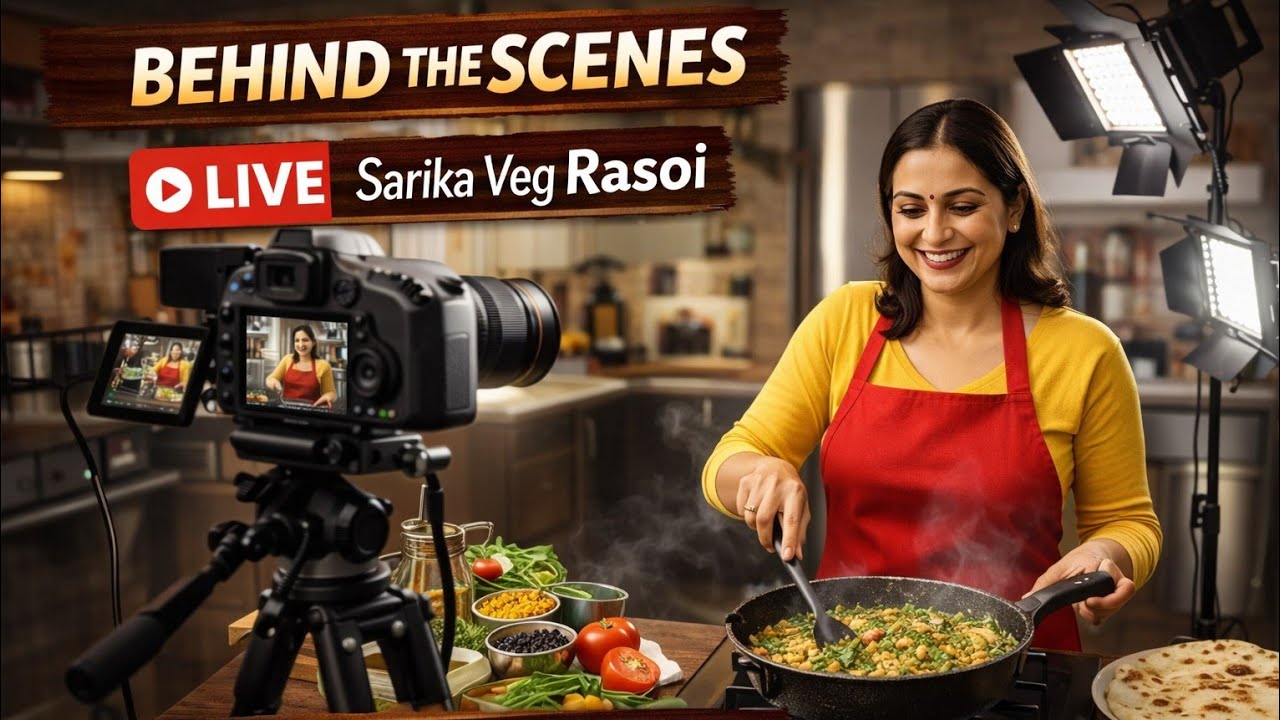 👉 Camera Ke Peeche Kya Hota Hai? 😱 | Live Cooking Recording BTS | Sarika Veg Rasoi